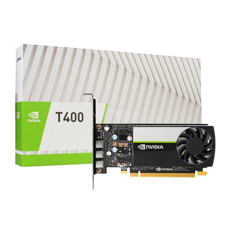 Tarjeta de Video PNY NVIDIA Quadro T400 de 4GB GDDR6