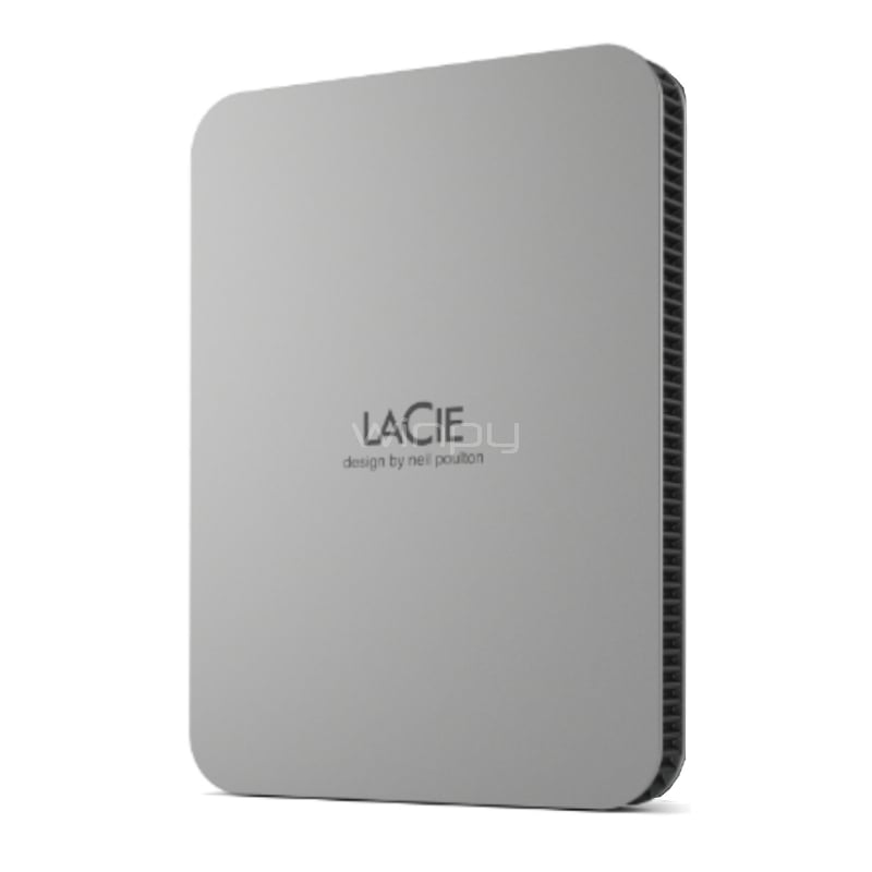 Disco duro USB-C Mobile SSD Secure de 1 TB de LaCie - Gris - Apple