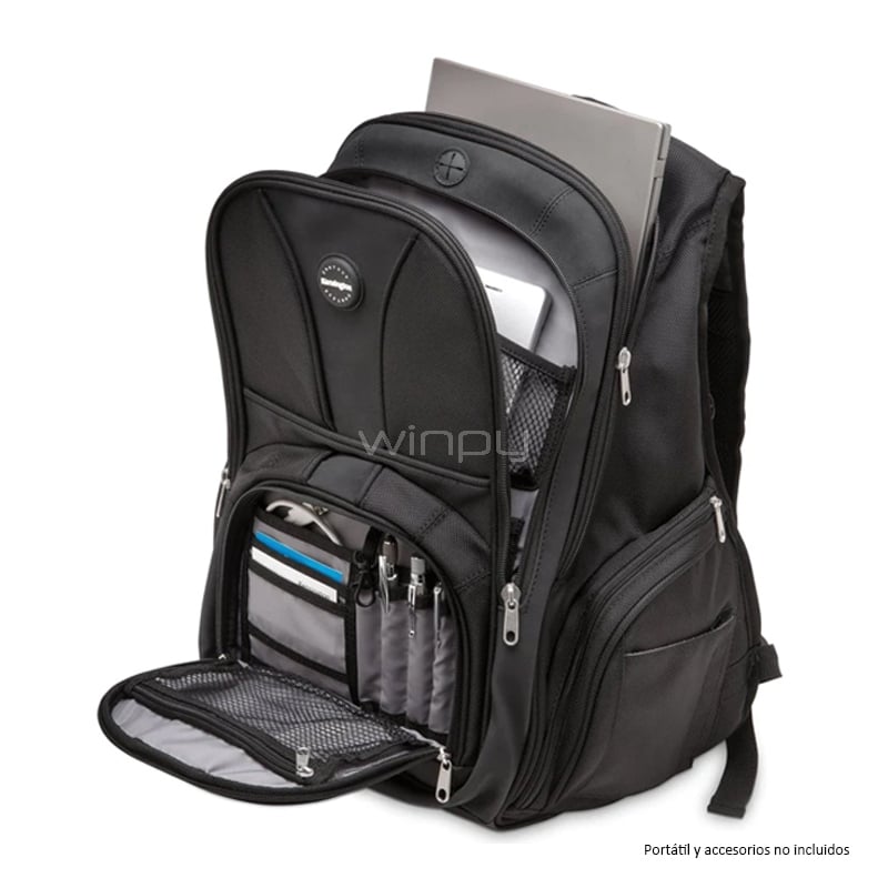 Mochila Kensington Contour para Portátil (hasta 17“, Negro)