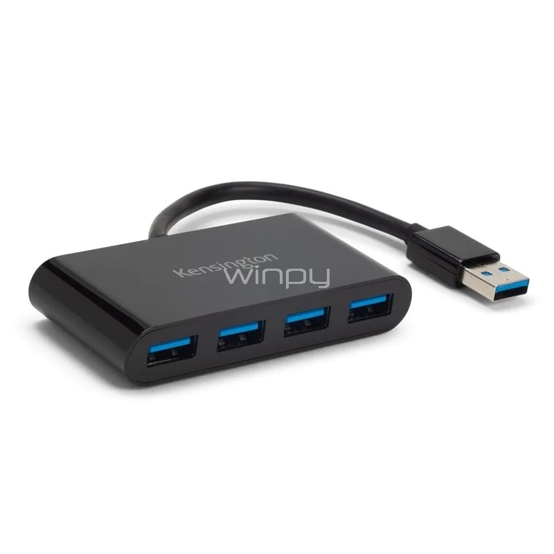 Adaptador Multipuerto HUB Kensington PocketHub de 4 puertos (USB 3.1 x4)