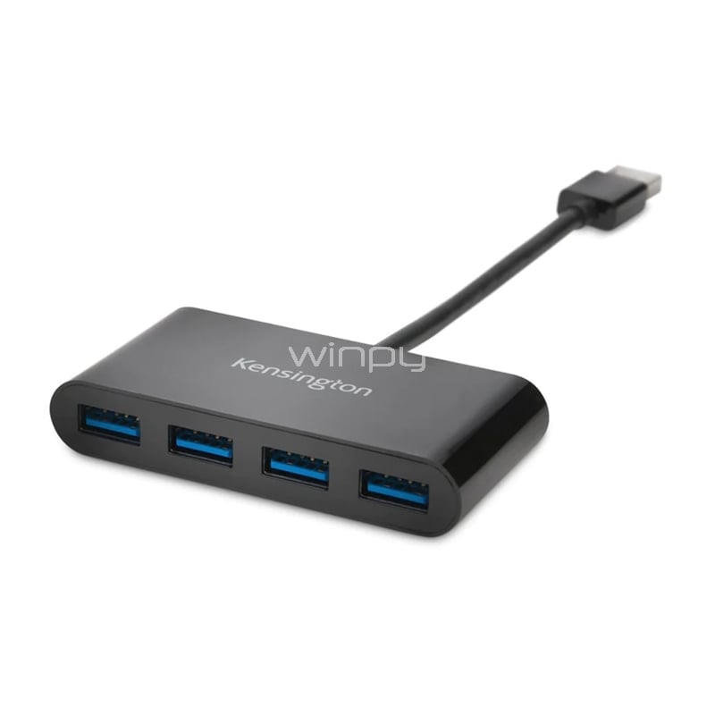 Adaptador Multipuerto HUB Kensington PocketHub de 4 puertos (USB 3.1 x4)