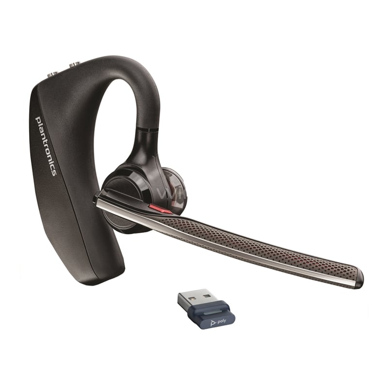 Audífonos Poly Voyager 5200 UC (Bluetooth/ Dongle USB, Negro)