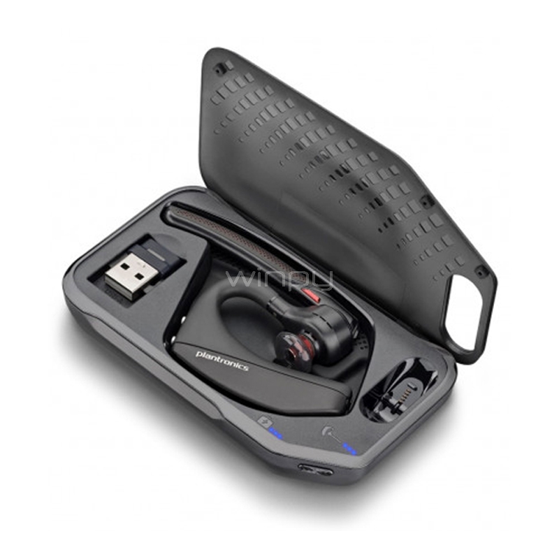 Audífonos Poly Voyager 5200 UC (Bluetooth/ Dongle USB, Negro)