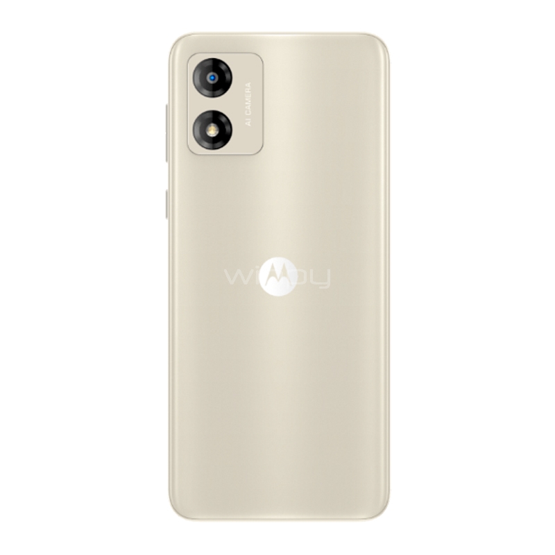 Celular Motorola Moto E13 de 6.5“ (OctaCore, 2GB RAM, 64GB Internos, Blanco Crema)