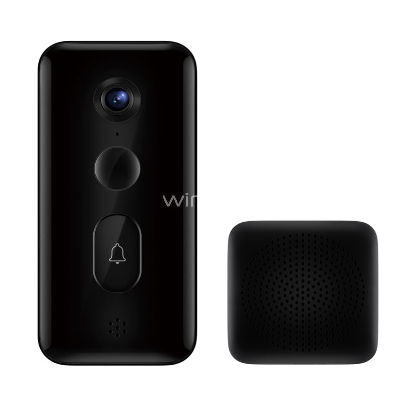 Timbre Inteligente Xiaomi Smart Doorbell (3MP, 180 grados, Negro)