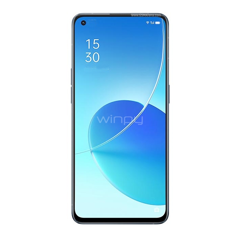Celular OPPO Reno6 5G de 6.43“ (OctaCore, 8GB RAM, 12GB Internos, Aurora)