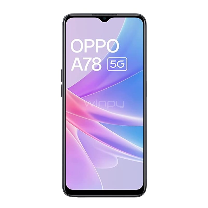 Celular OPPO A78 5G de 6.5“ (Octacore, 4GB RAM, 128GB Internos, Glowing Black)
