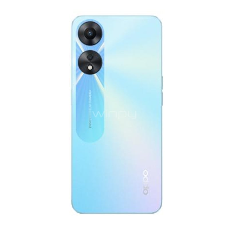 Celular OPPO A78 5G de 6.5“ (Octacore, 4GB RAM, 128GB Internos, Glowing Blue)