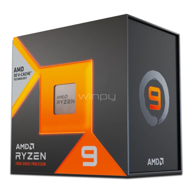 Procesador AMD Ryzen 9 7900X3D (AM5, 12 Cores, 24 Hilos, 4.4/5.6GHz)