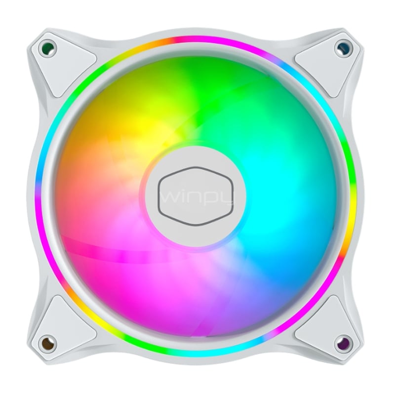 Kit de 3 Ventiladores Cooler Master MasterFan MF120 Halo White (ARGB, 120mm, 1800rpm)