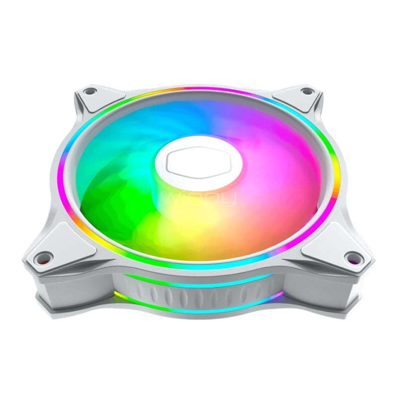 Kit de 3 Ventiladores Cooler Master MasterFan MF120 Halo White (ARGB, 120mm, 1800rpm)