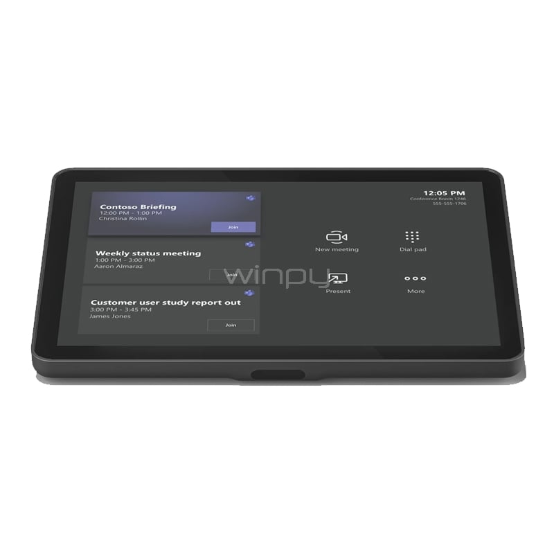 Controlador Videoconferencia Logitech Tap IP Táctil de 10.1&ldquo; (Kit Ethernet Cat5e, Grafito)