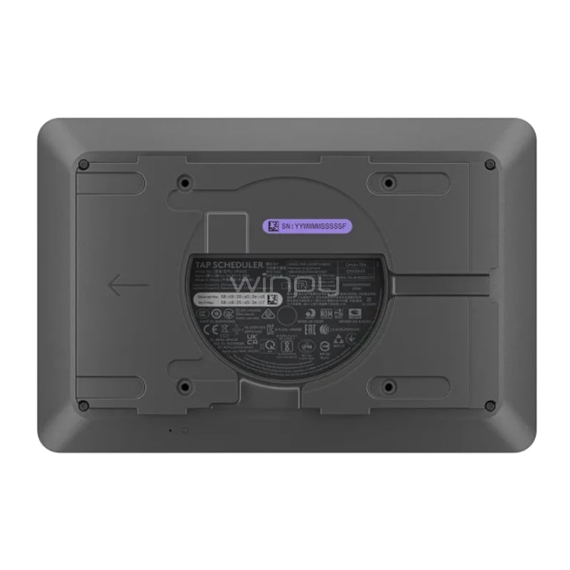 Panel de Programación de Reuniones Logitech Tap Scheduler de 10.1“ (IPS, Táctil, Sensor de luz, VESA)