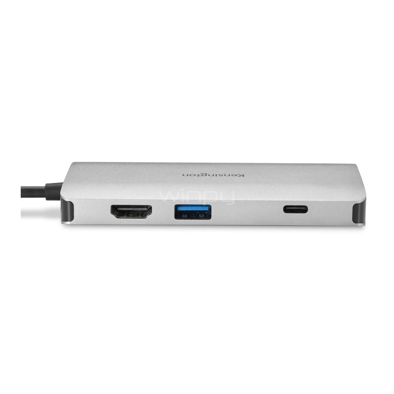 Adaptador Multipuerto Kensington UH1400P versión USB-C (HDMI, Ethernet, USB, SD/MicroSD, PD 85W)