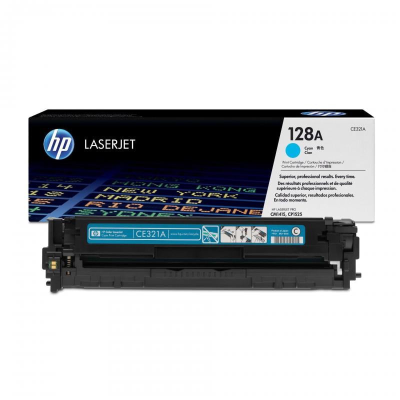 Cartucho de tóner HP 128A - CYAN