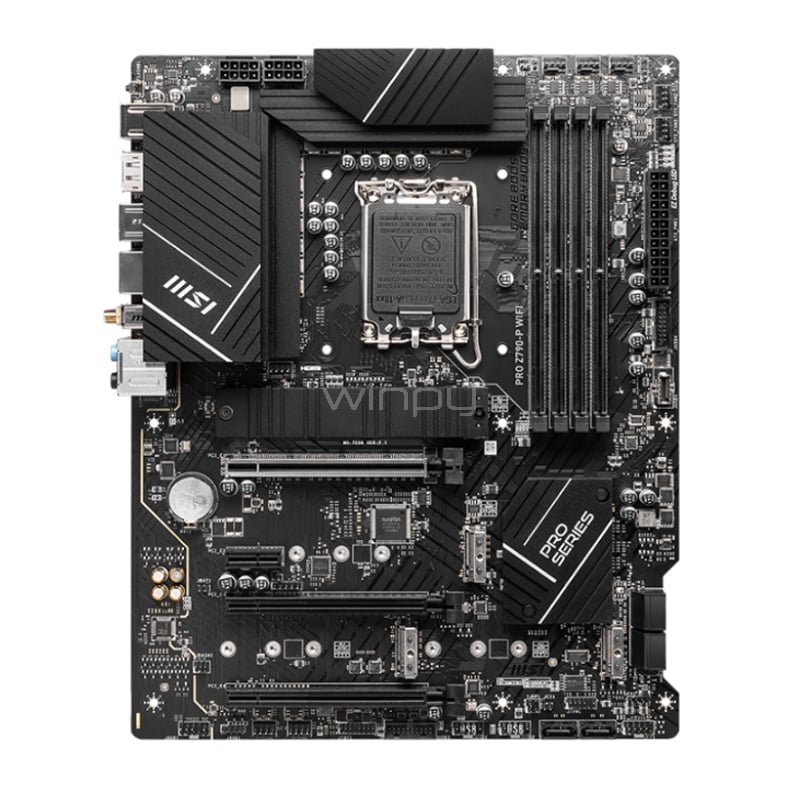 Placa Madre MSI PRO Z790-P WIFI (LGA1700, DDR5 4800/7000MHz, M.2 x4, MicroATX)