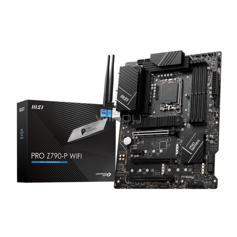 Placa Madre MSI PRO Z790-P WIFI (LGA1700, DDR5 4800/7000MHz, M.2 x4, MicroATX)