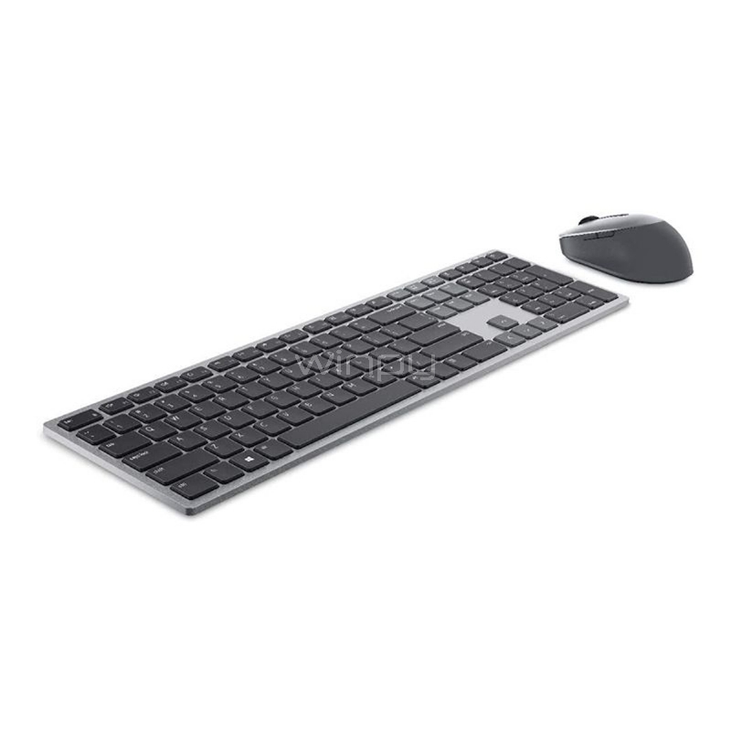 Kit Teclado + Mouse Dell Premier KM7321W Inalámbricos (Bluetooth, Español, Gris)