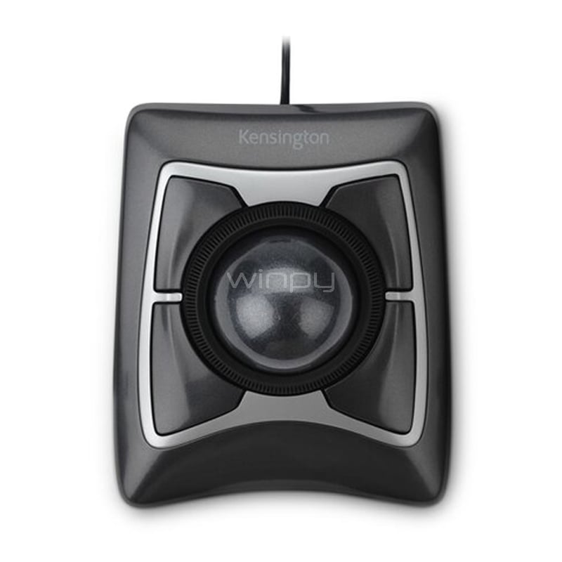 Mouse Kensington Expert Trackball (4 Botones, Ambidiestro, USB-A, Negro)