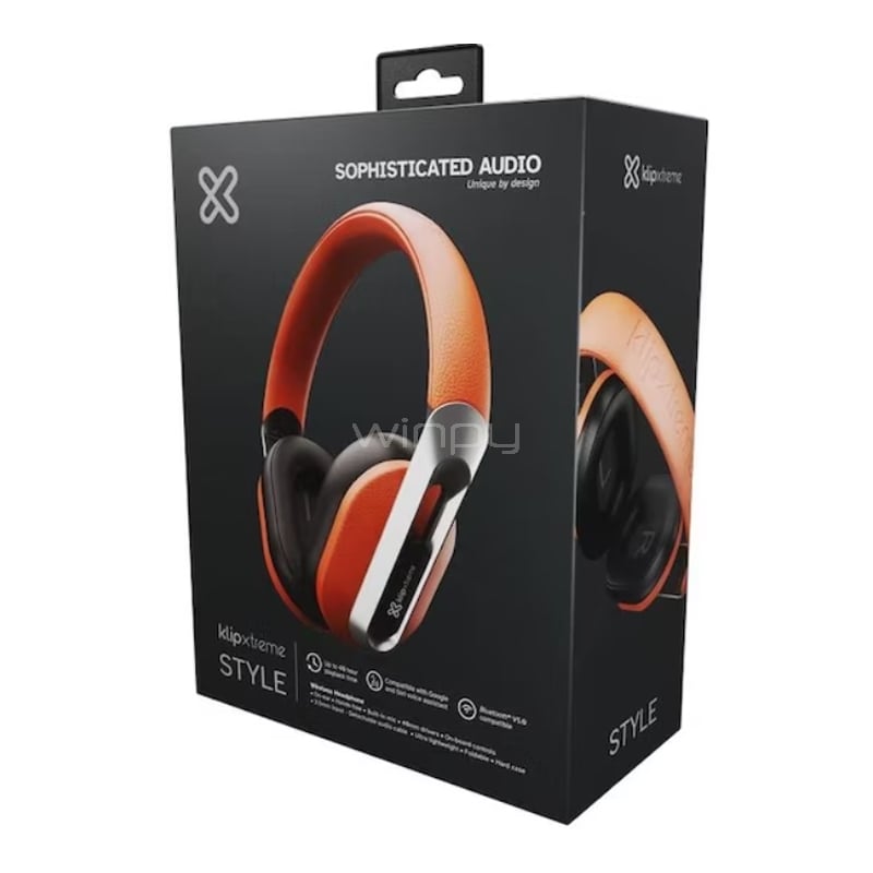 Audífonos Bluetooth Klip Xtreme Style (Bluetooth, Over-Ear, Coral)