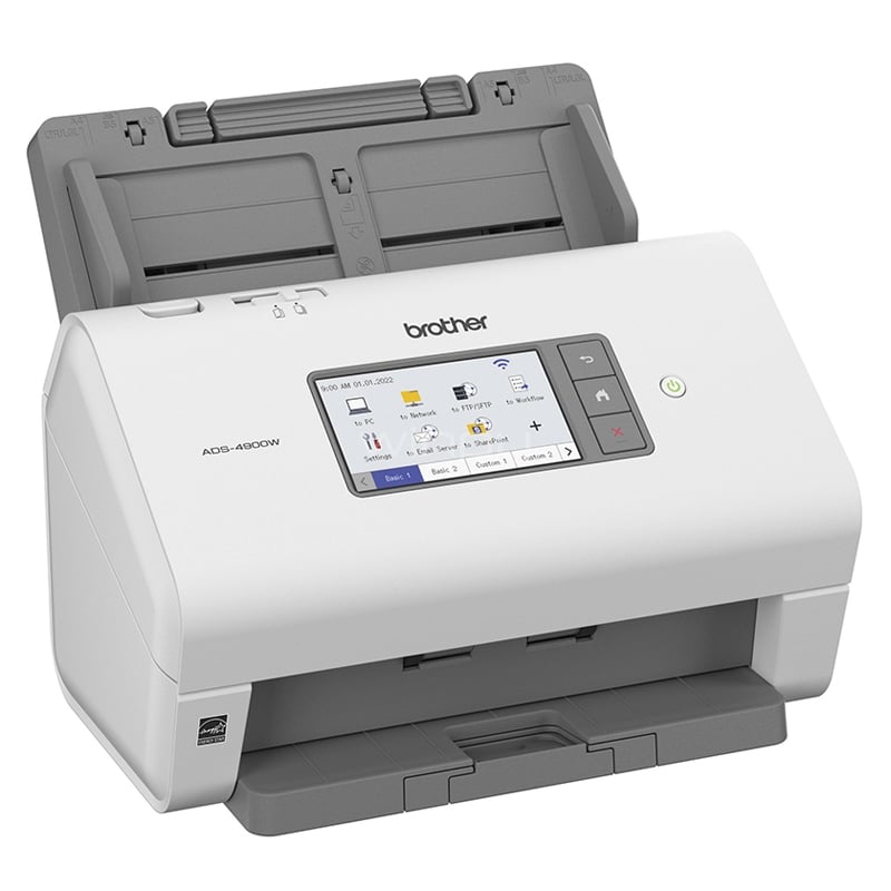 Escáner Brother ADS-4900W (ADF, 600dpi, Wi-Fi/LAN/USB)