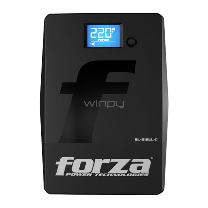 UPS Forza SL-812UL-C Interactiva (800VA/480W, 220V, 4 salida Italianos RJ45)