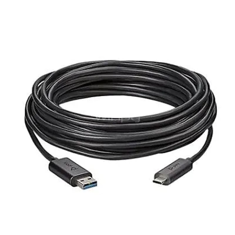 Cable Poly de USB-C a USB-A (25 metros, USB 3.1, Negro)