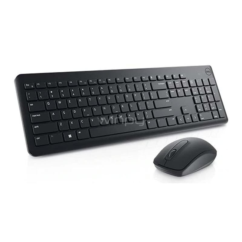 Kit Inalámbrico Teclado + Mouse Dell KM3322W (Dongle USB, Español, Negro)