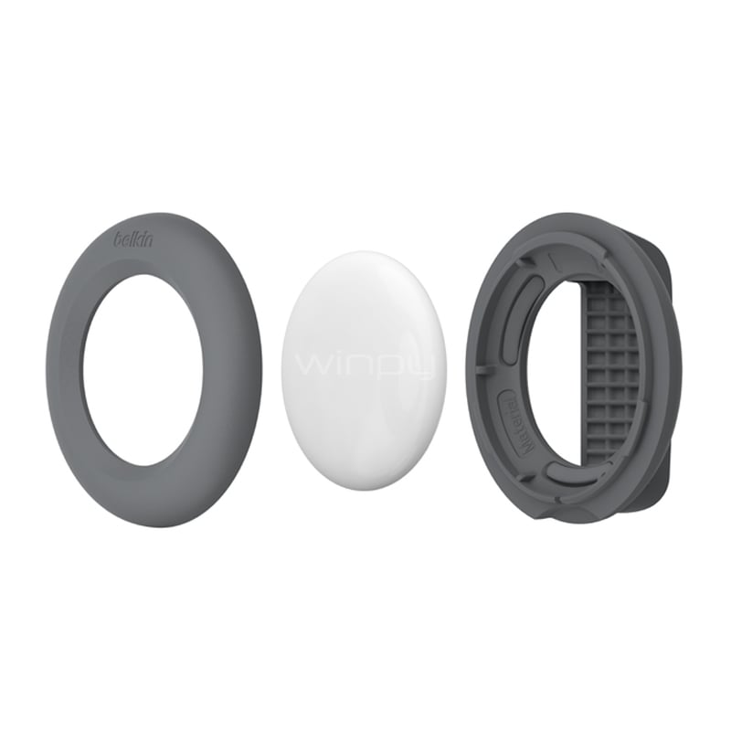 Protector de AirTag Belkin Secure Holder con Clip (Gris Oscuro)
