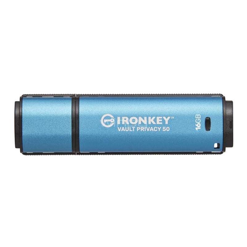 pendrive kingston ironkey vault privacy 50 de 16gb (usb 3.2, cifrado xts-aes, multi contraseña, ipx8)