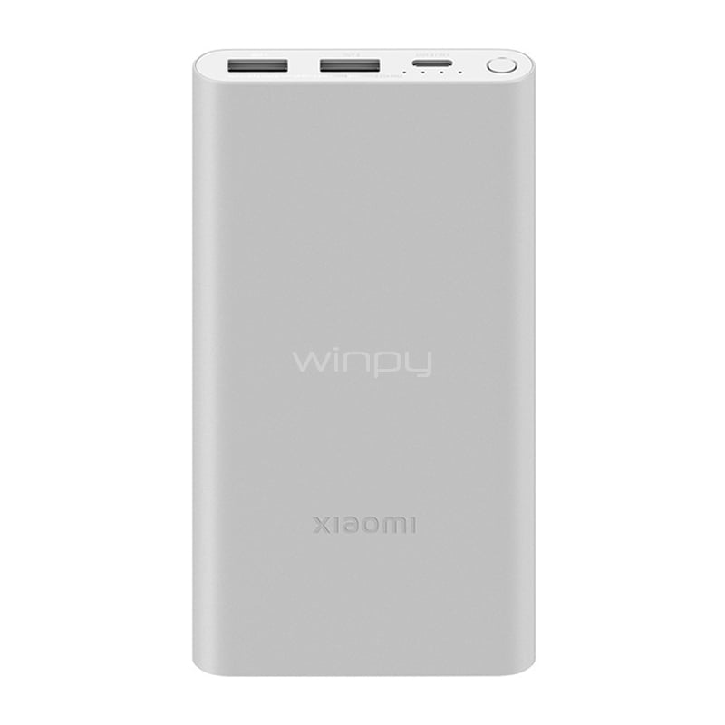 Batería Externa Xiaomi 10.000mAh (22.5W, USB-C, USB-A, Gris)
