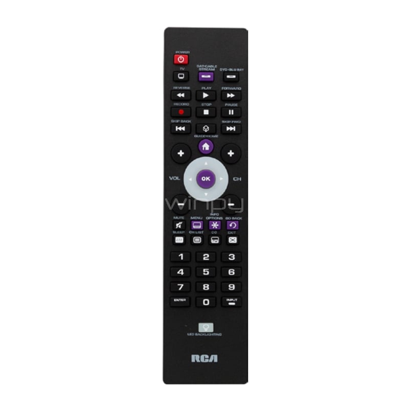 Control Remoto RCA 3 Dispositivos (Compatibilidad con Streaming)
