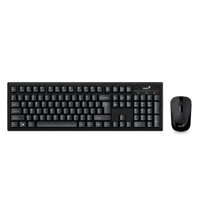 Kit Inalámbrico Teclado + Mouse Genius KM-8101 (Dongle USB, Español, Negro)