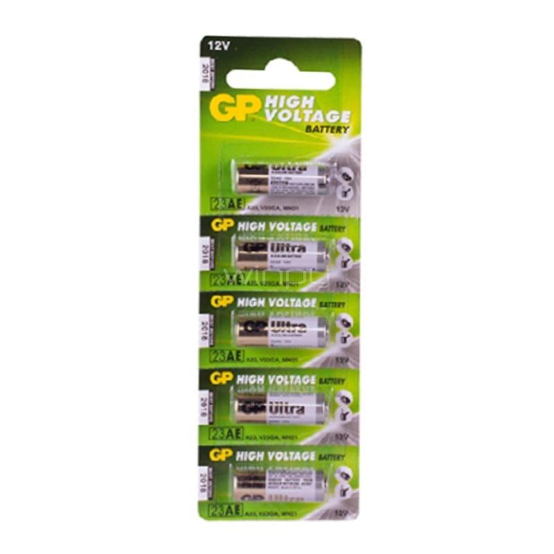 Pack de 5 Pilas GP Batteries 23A (12 Volts)