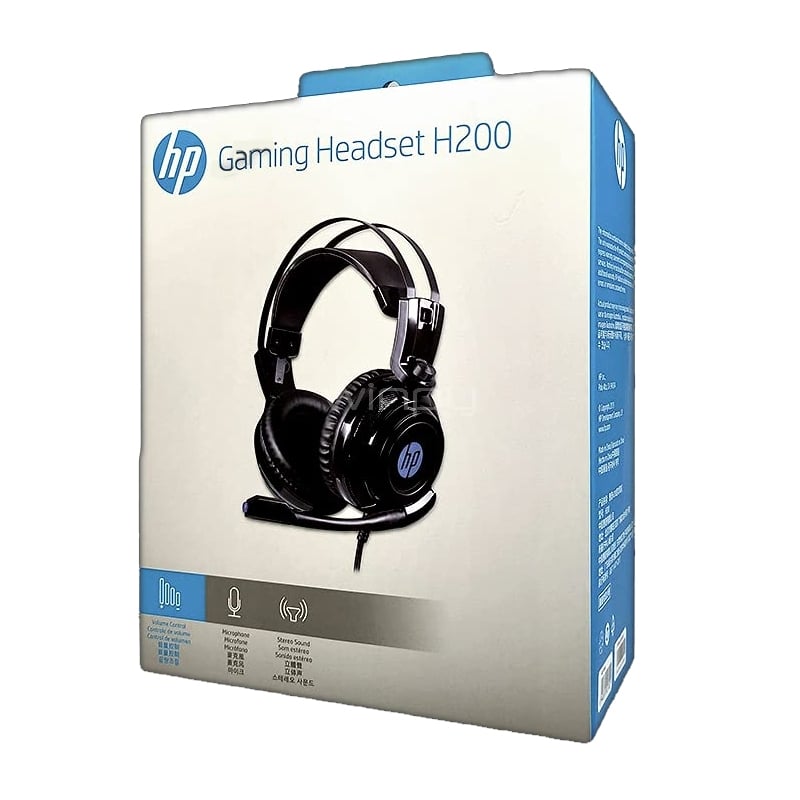 Audífonos Gamer Hp H200 Multiplataforma (Jack 3.5mm, Negro)