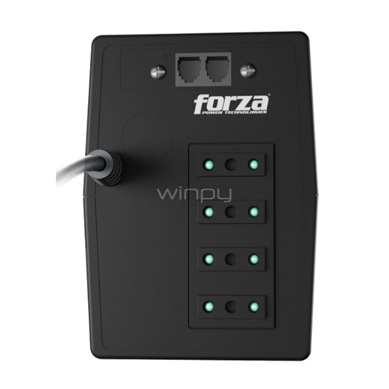 UPS Forza NT-752C Interactiva (750VA/375W, 220V, 4 salidas Italianos)