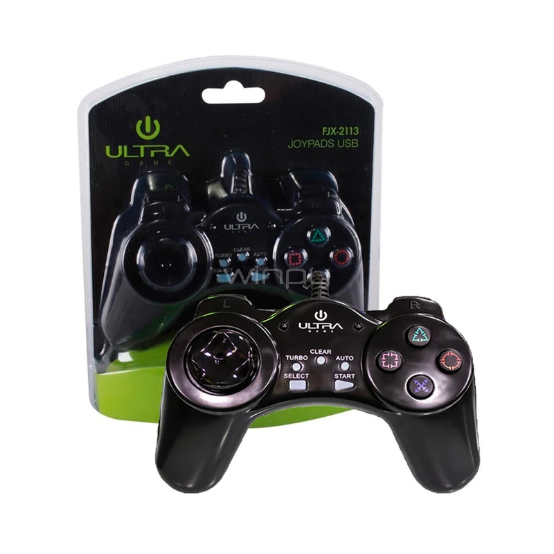 Joystick Ultra FJX-2113 Turbo (USB, Negro)