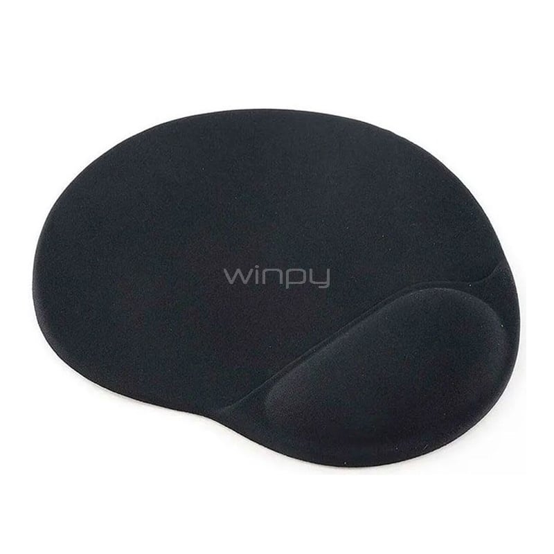 MousePad Ultra con Apoya Muñeca (Gel, Negro)