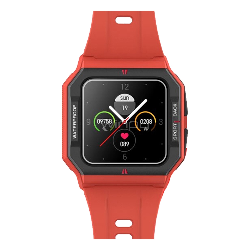 Smartwatch Colmi P10 de 1.3“ (IPS, Bluetooth, IP67, Rojo)