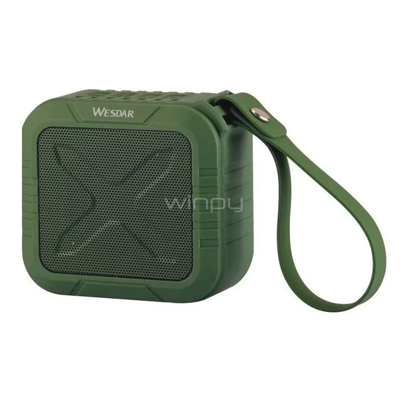 Parlante Bluetooth Wesdar K25 (5W, Verde)