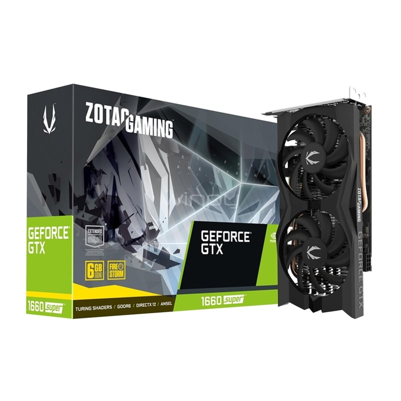 Tarjeta de Video ZOTAC GAMING GeForce GTX 1660 Super Twin Fan de