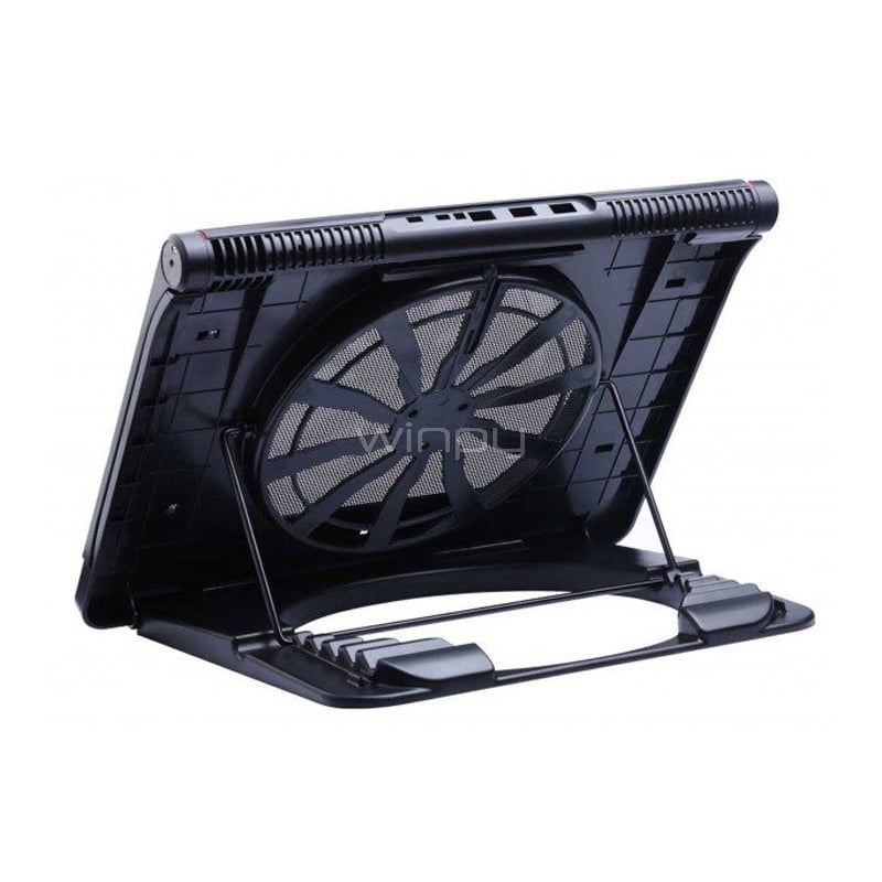 Cooler Notebook Wesdar Pad con Linterna (Hasta 17“, Negro)
