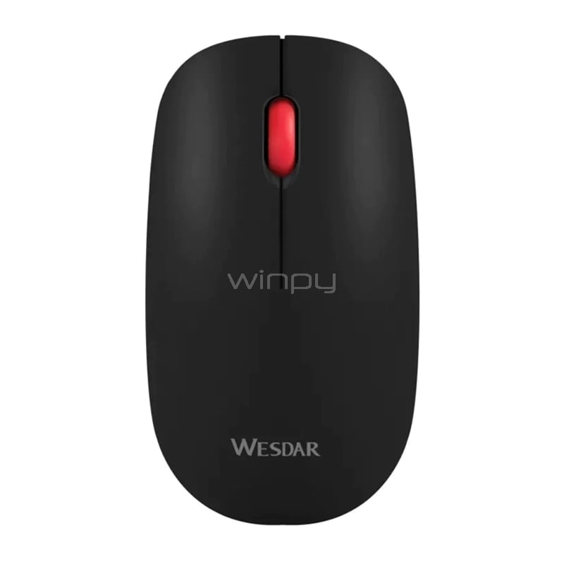 Mouse Inalámbrico Wesdar X19 (Dongle USB, 1.200dpi, Negro)