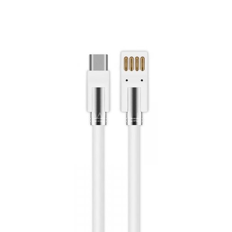 Cable Wesdar T28 de USB-A a USB-C (1 metro, Blanco)