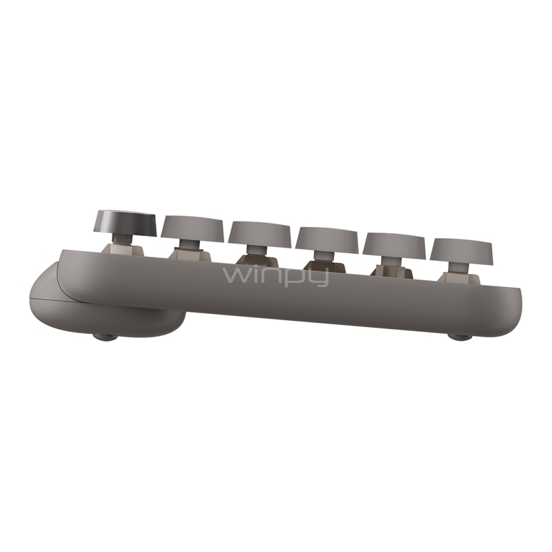 Teclado Mecánico Logitech POP Keys Wireless (Switch Brown Tactile, Bluetooth/Dongle USB, Mist)