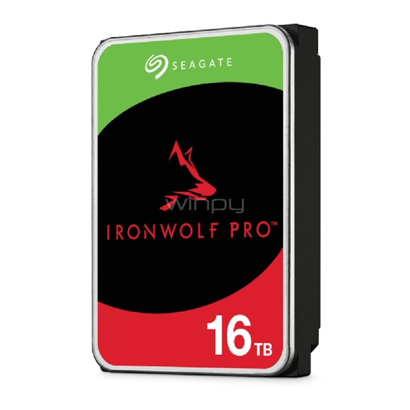 Disco Duro Seagate IronWolf Pro de 16TB (3.5“, SATA 6Gb/s, 7000 rpm, 256 MB de Caché)