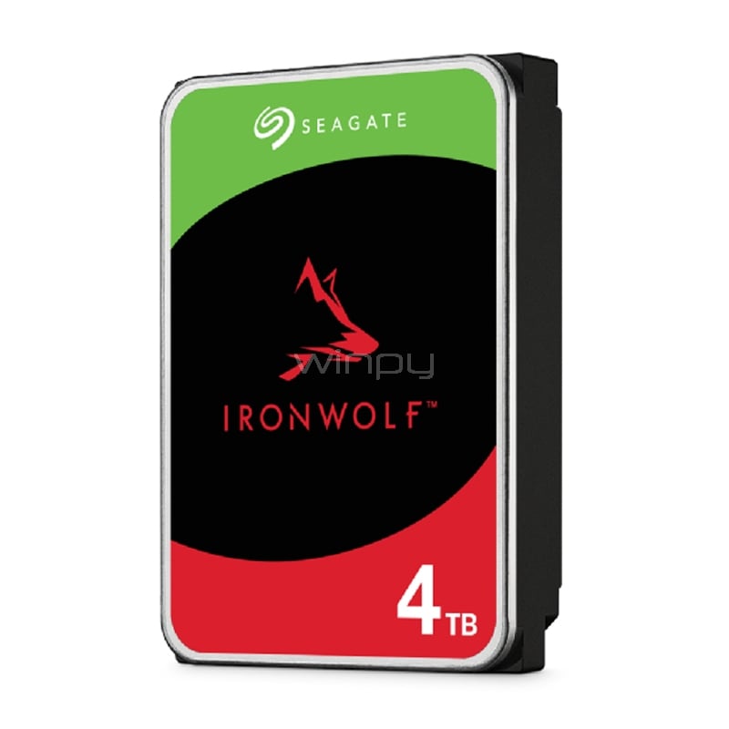 Disco Duro Seagate IronWolf de 4TB (3.5“, SATA, 5.400rpm, 256MB de Caché)