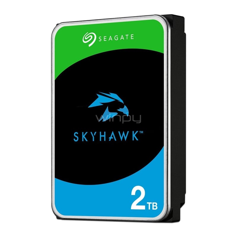 Disco Duro Seagate SkyHawk de 2TB (3.5“, SATA, 5400rpm, 256MB Caché)