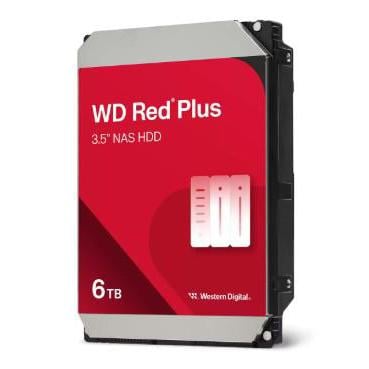 Disco Duro Western Digital Red Plus de 6TB (3.5“, NAS, SATA, 5.400rpm, 256MB Caché)