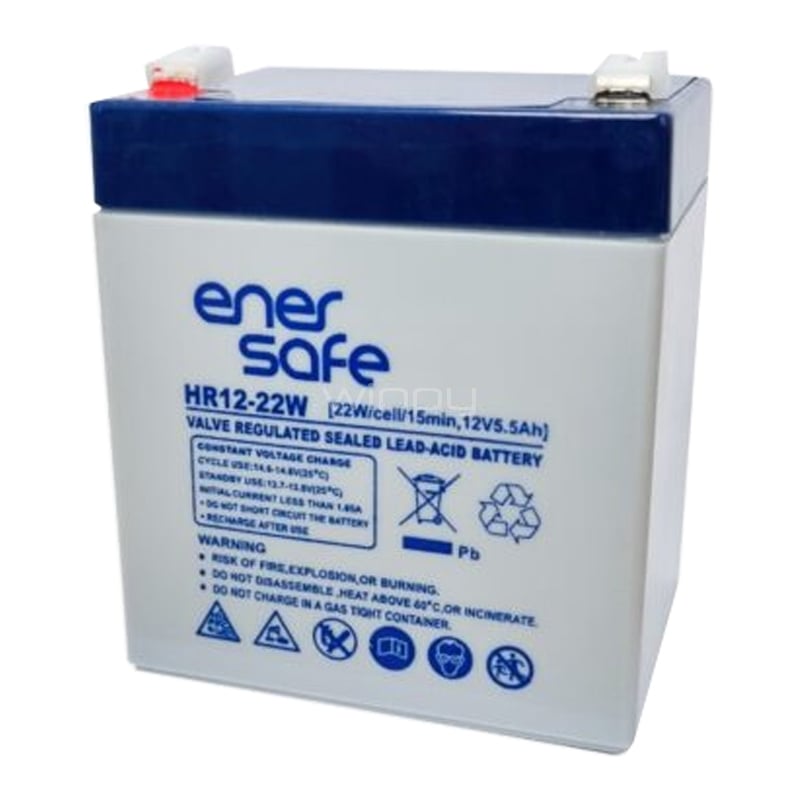 Batería Enersafe HR12-22W de 12V/5Ah